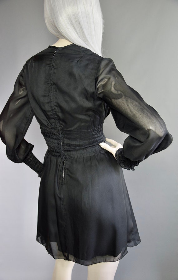 British Boutique Mini | 60s Little Black Dress | … - image 5