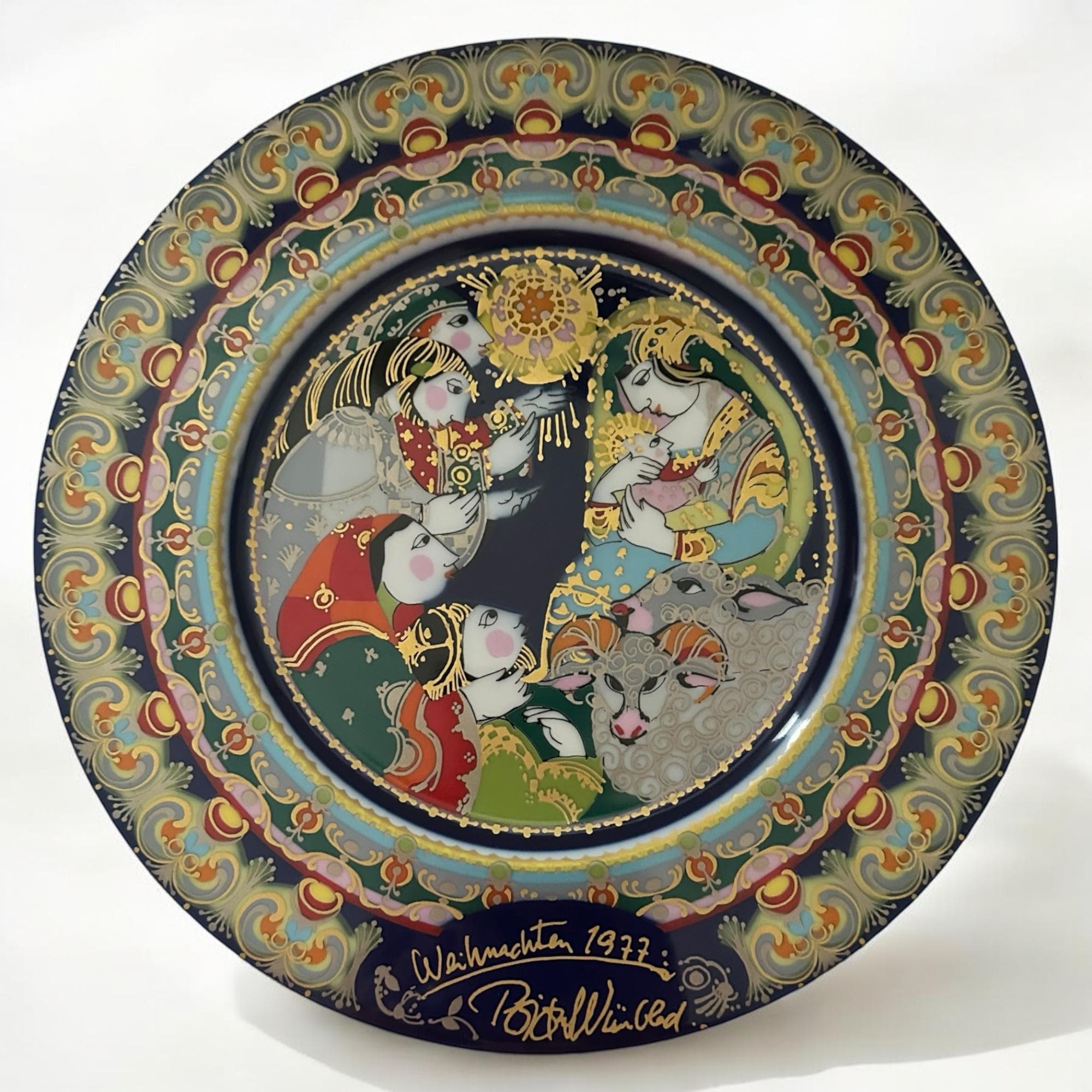 【美品•廃盤】ローゼンタール クリスマスプレート ビョルン・ヴィンブラッド作 美品•廃盤】ローゼンタール クリスマスプレート ビョルン・ヴィン