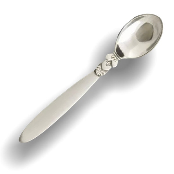 Georg Jensen Sterling Silver Mocha/Demitasse Spoon Kaktus Cactus Pattern Demark