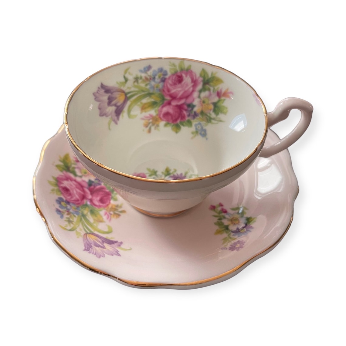 EB Foley China Tea Cup and Saucer Teacup Set 