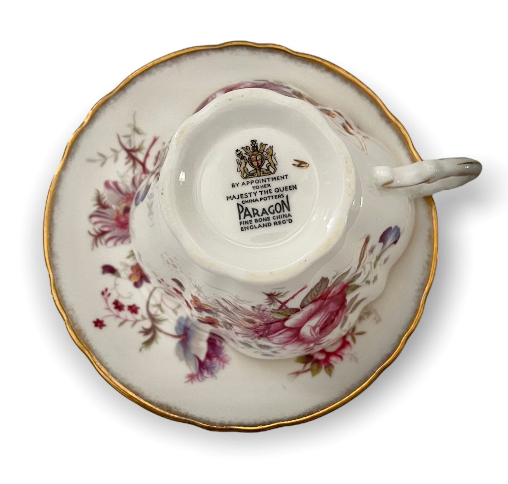 ヴィンテージ パラゴン チャイナ ティーカップ＆ソーサー - Etsy 日本