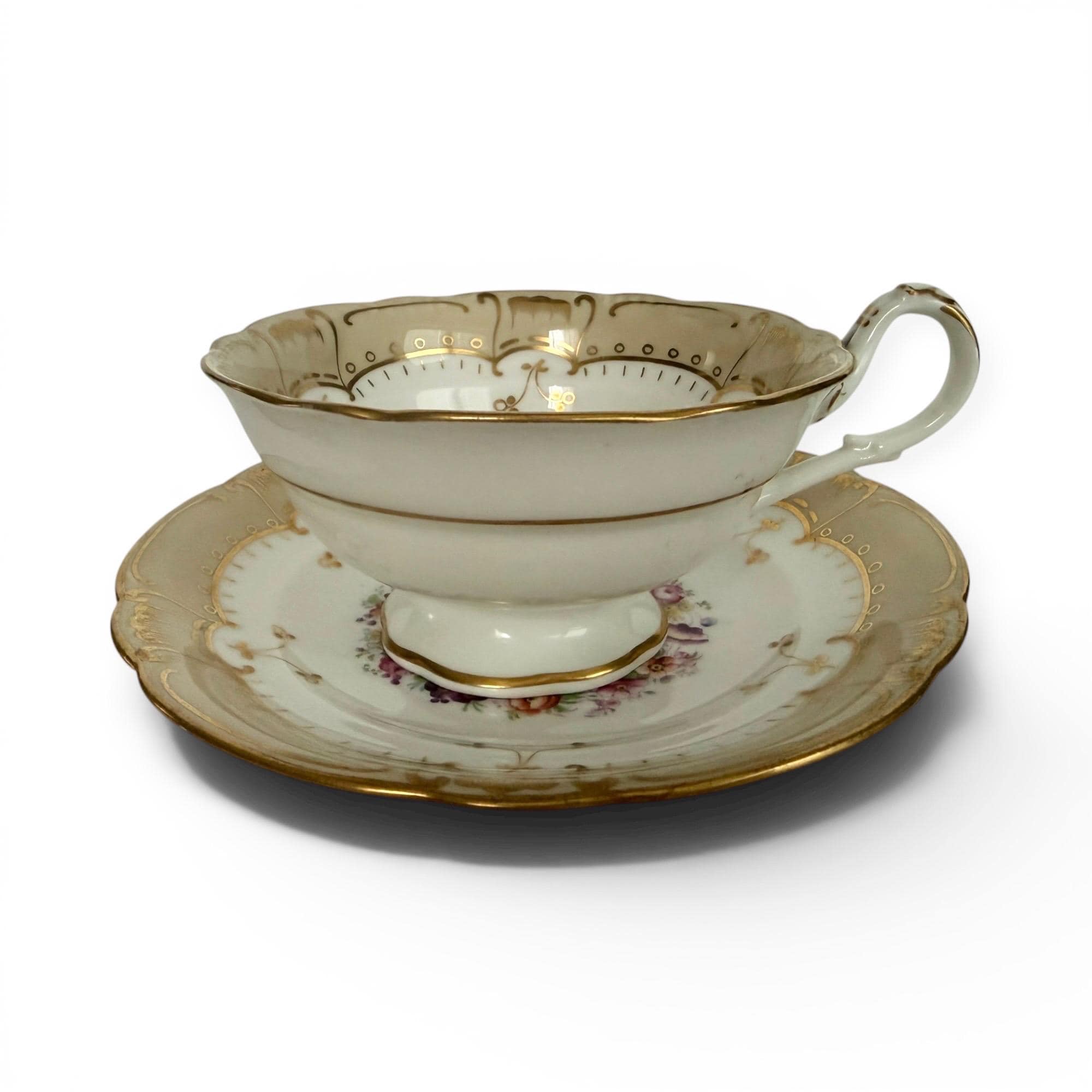 RIDGWAY カップ&ソウサー(1830年頃) Antique John Ridgway Porcelain Tea Cup & Saucer Set C.1830s - Etsy