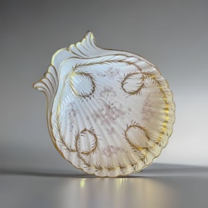 Antike Sevres Porzellan Muschel Schale Made in France