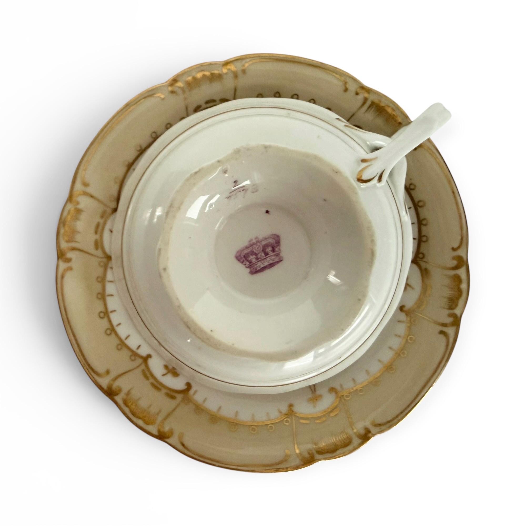 Antique John Ridgway Porcelain Tea Cup & Saucer Set C.1830s - Etsy
