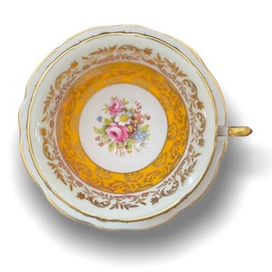 Beautiful Yellow EB Foley China Tea Cup & Saucer