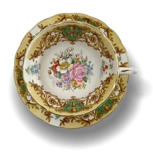 Vintage Balmoral Grosvenor China Tea Cup & Saucer Teacup Duo