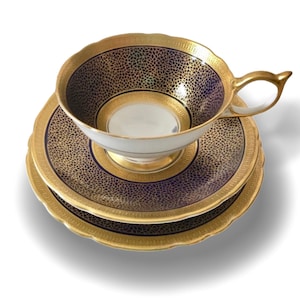 Aynsley Trio China Tea Cup Saucer And Plate Teacup Set