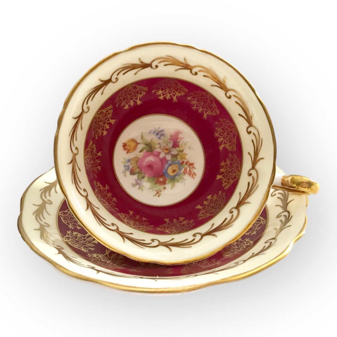 EB Foley China Tea Cup & Saucer - Etsy