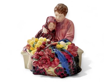 Vintage Royal Doulton Figurine, Flower Seller's Children HN1342