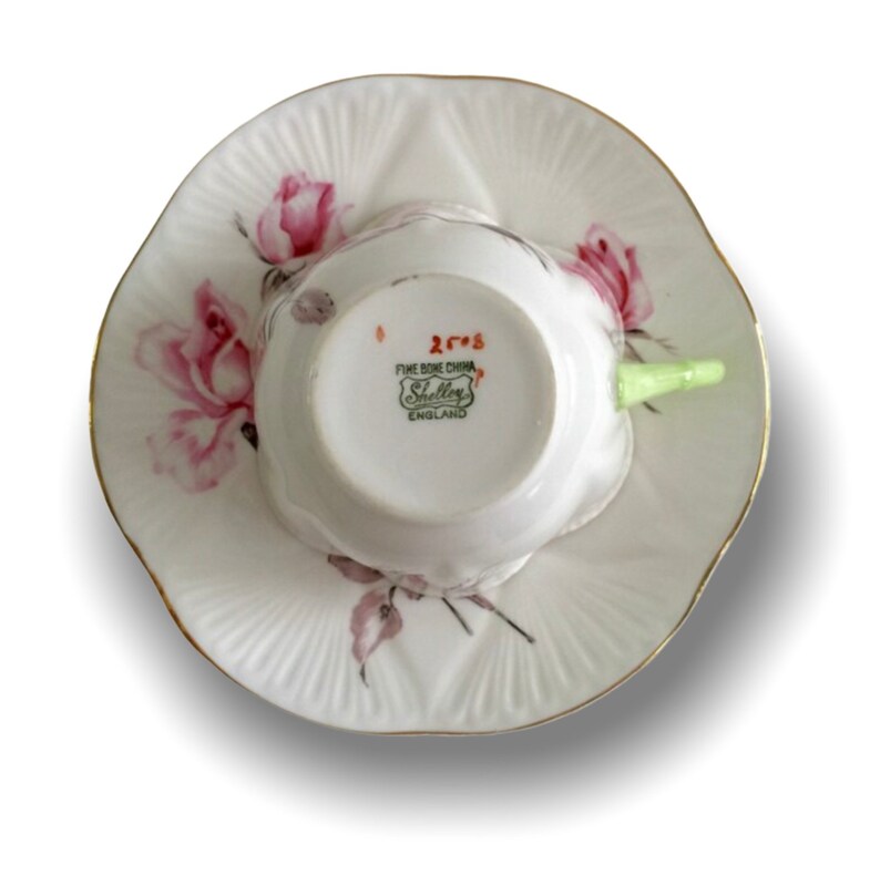 Shelley Dainty Rose Tea Cup & Saucer Teacup Duo Etsy New Zealand