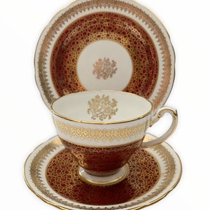 Beautiful Chintz Hammersley Tea Cup and Saucer Trio