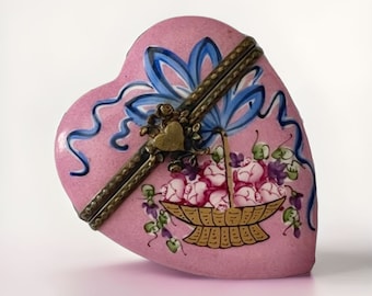 美しいフランスのリモージュボックスハート SKU: L319 - Etsy 日本