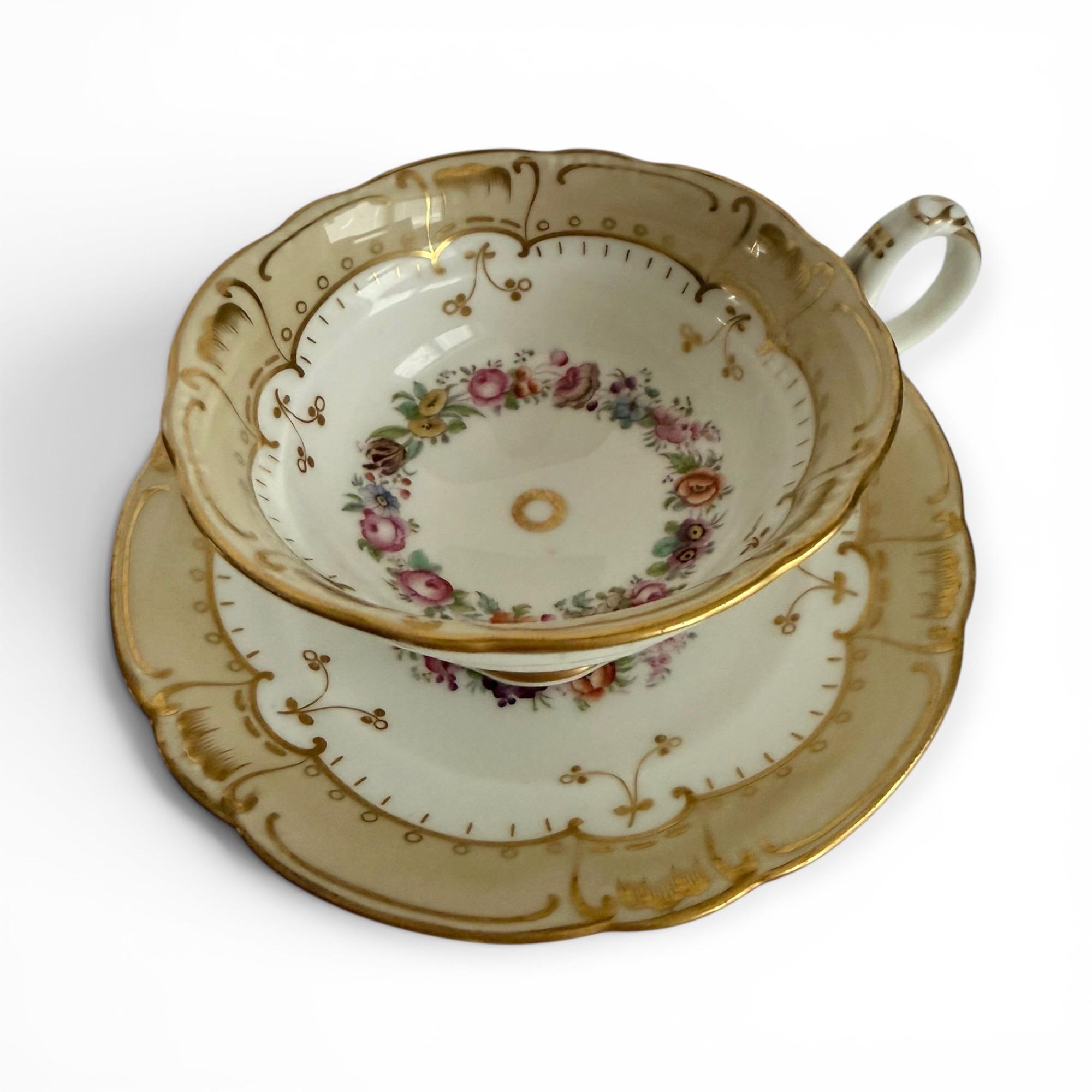 RIDGWAY カップ&ソウサー(1830年頃) Antique John Ridgway Porcelain Tea Cup & Saucer Set C.1830s - Etsy