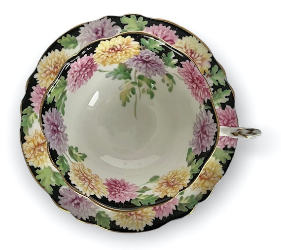 Paragon Chrysanthemum Mums China Tea Cup & Saucer