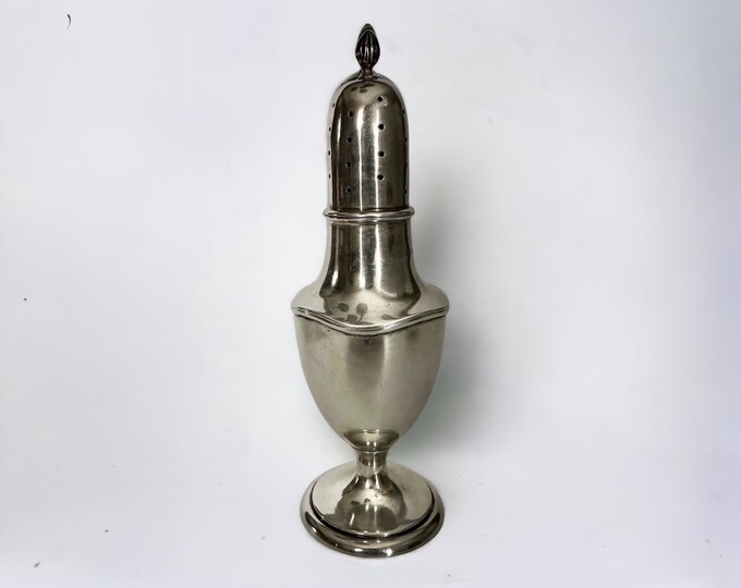 Antique Sterling Silver Sugar Shaker Muffineer Birmingham England 1907