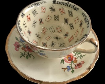 Alfred Meakin Cup Of Knowledge Tea Cup and Saucer Teacup