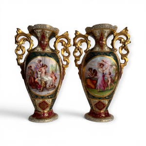 Royal Vienna Porcelain Vase - Etsy