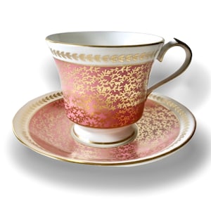Pink Aynsley China Tea Cup & Saucer