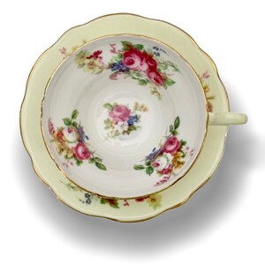 Yellow EB Foley China Tea Cup and Saucer Teacup Set