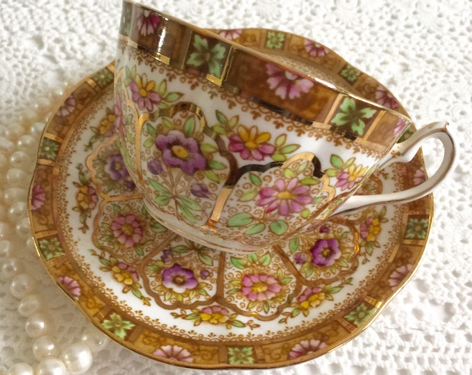 Royal Albert Crown China Tea Cup and Saucer Teacup Set Court Etsy