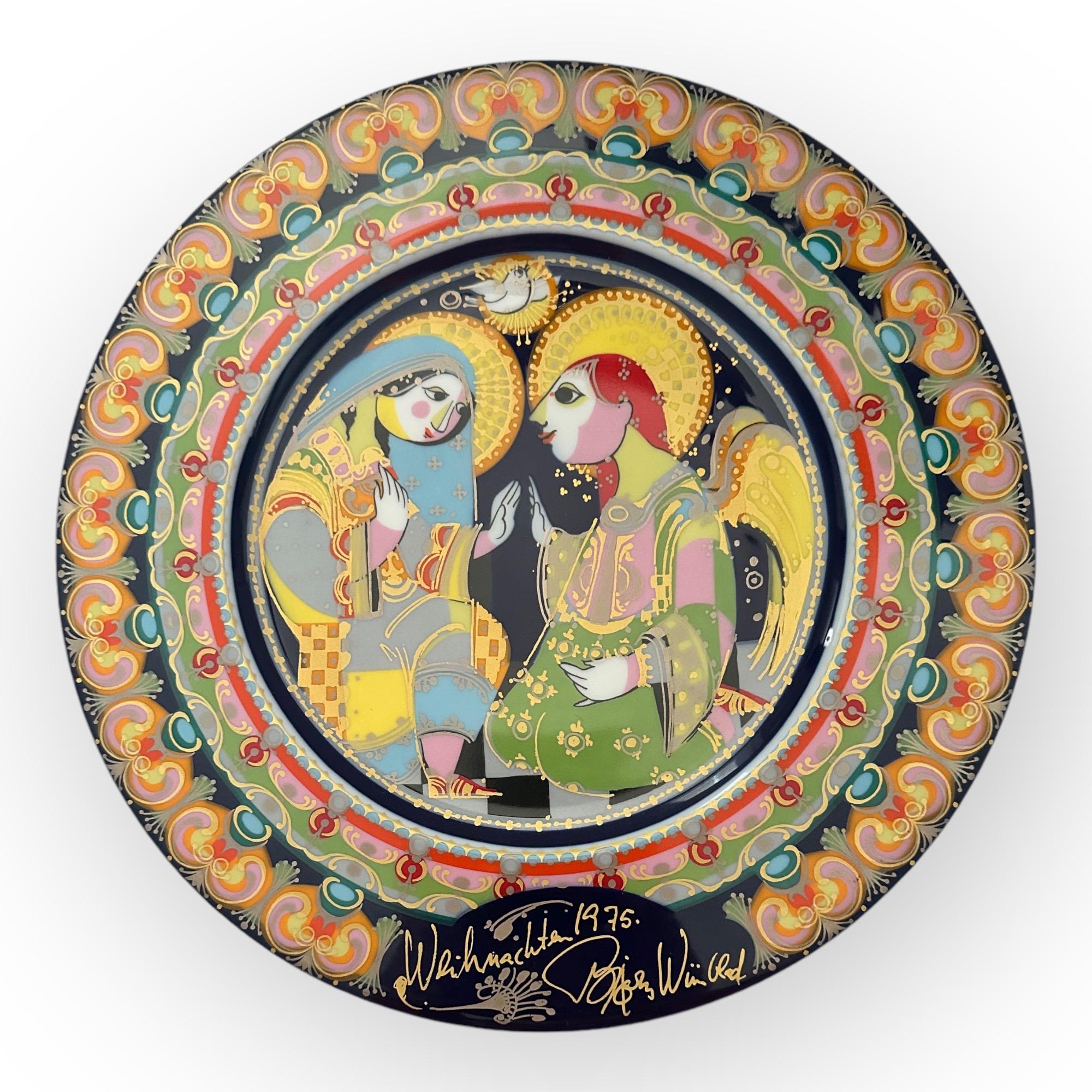 Rosenthal Bjørn Wiinblad Christmas Plate 1975 
