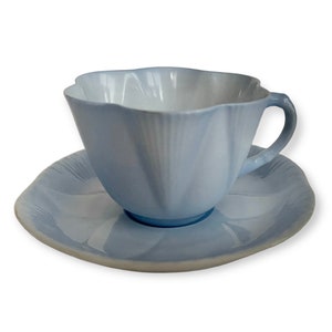Shelley Blue Dainty Tea Cup  and Saucer