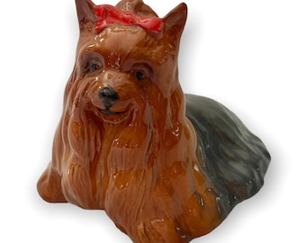 Adorable figura de perro Yorkshire Terrier de Beswick (Yorkie) de Inglaterra
