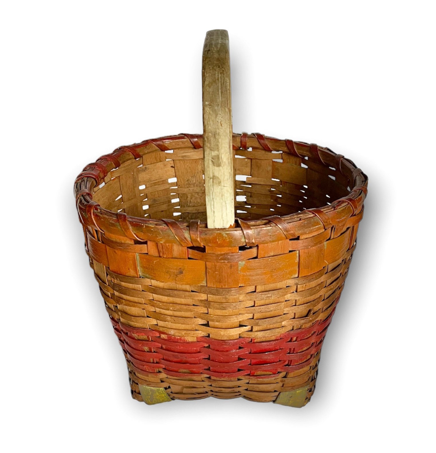 Hand Painted Primitive Woven Splint Basket Gathering - Etsy UK