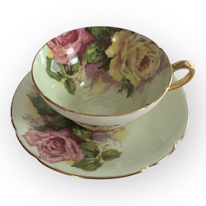 Stanley Roses China Tea Cup & Saucer
