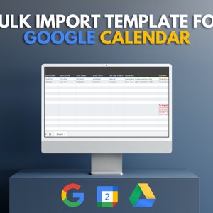 Calendar Import Google Sheets Etsy Calendar Import Google Sheets Etsy