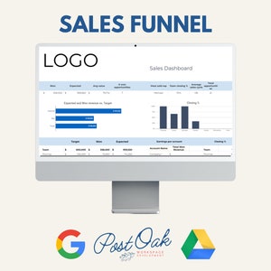 Sales Funnel - Google Spreadsheet, Sales Tracking, CRM -Lite, Template, Easy