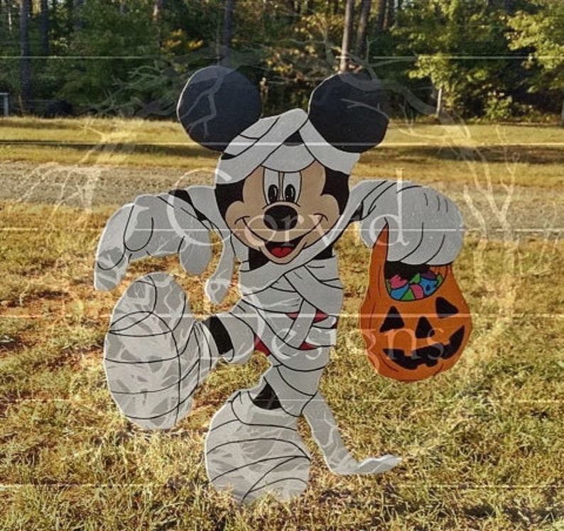 mickey mouse mummy statue