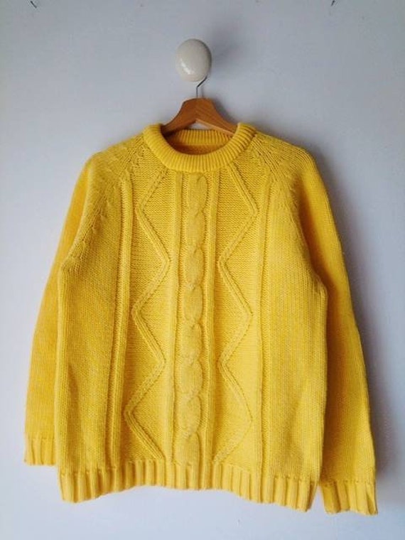 Vintage fishermam wool knit jumper