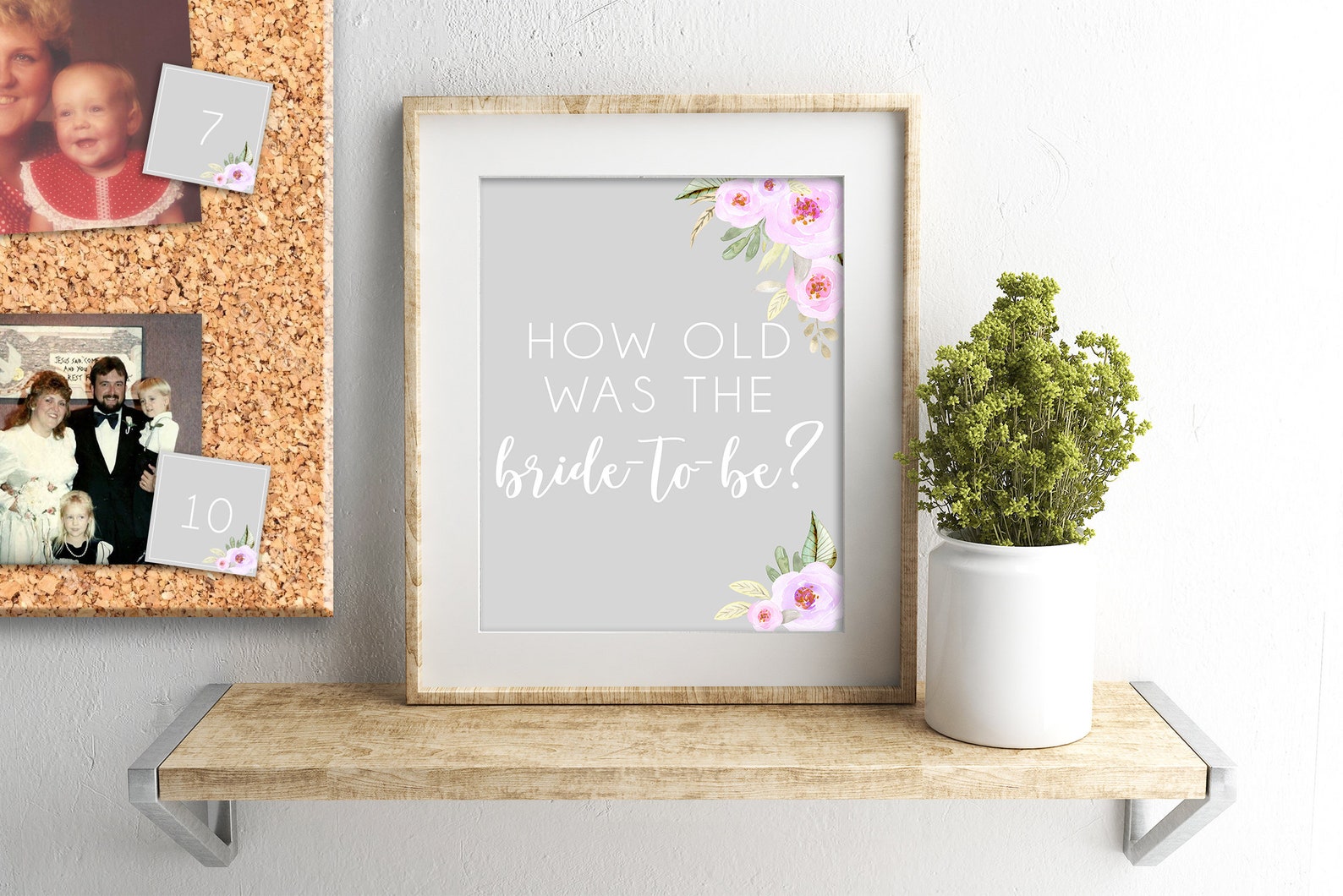 How Old Was the Bride-to-Be Printable Bridal Shower Games | Etsy