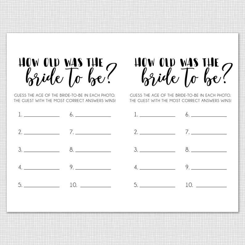 How Old Was The Bride To Be Printable Bridal Shower Games Etsy Espa A Il 794xN.1544852216 Ba3p