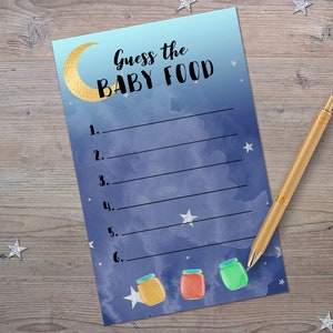 Guess the Baby Food Baby Food Taste Game Printable Baby - Etsy