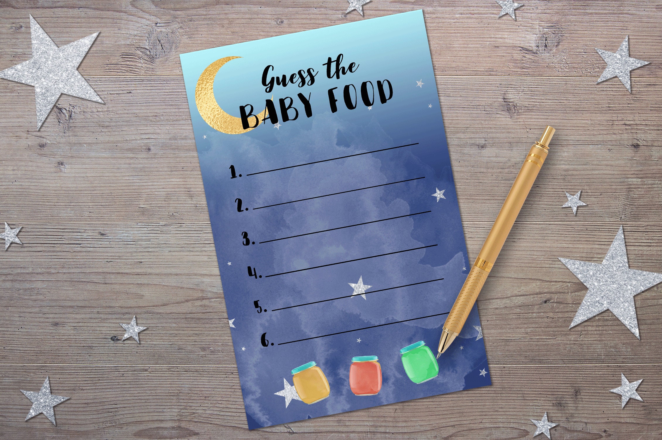 Guess the Baby Food Baby Food Taste Game Printable Baby Etsy