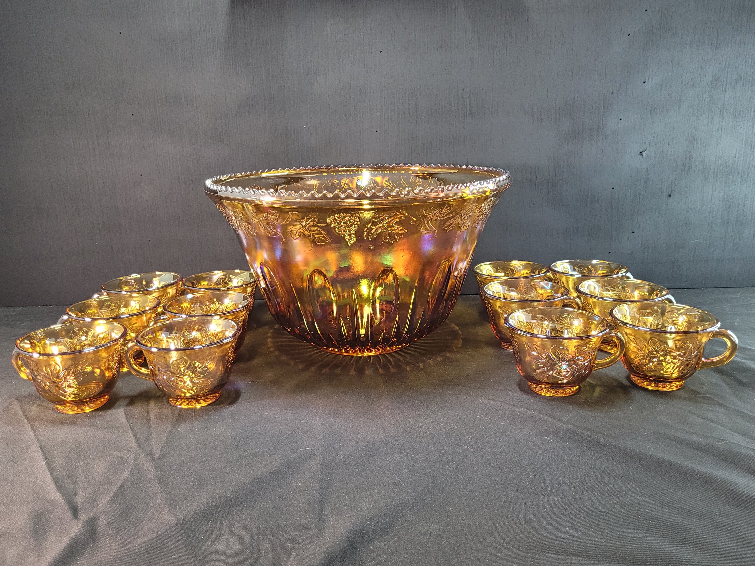 ◾︎美品◾︎INDIANA GLASSヴィンテージ　カーニバルガラス