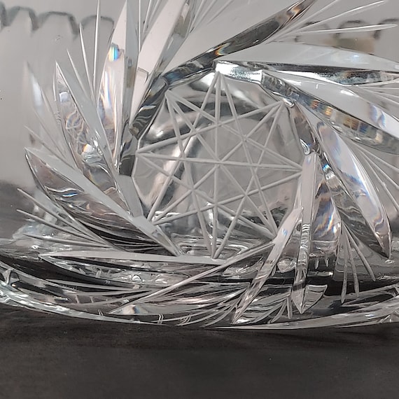 【LAUSITZER GLAS】ラウジッツァー 切子鉢 ボウル ハンドカット LAUSITZER GLAS ラウジッツァー 東ドイツ製 ワイングラス ペア 2