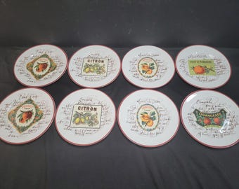 Williams-sonoma Botanical Citrus Salad Plate Set, Cottagecore