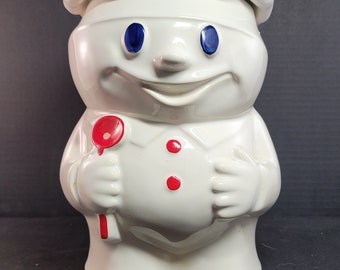 Vintage Pillsbury Dough Boy "Bobby the Baker" Ceramic Cookie Jar #183 McCoy USA