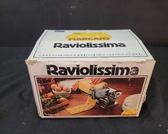 Accesorio vintage Marcato Raviolissima para hacer ravioles – Para máquina de pasta Atlas 150 – Hecho en Italia
