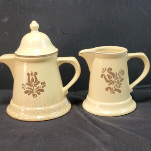 Vintage Pfaltzgraff Village Stoneware Collection – Replacement Dinnerware & Serveware Pieces, 1976 Early American Brown Floral Pattern