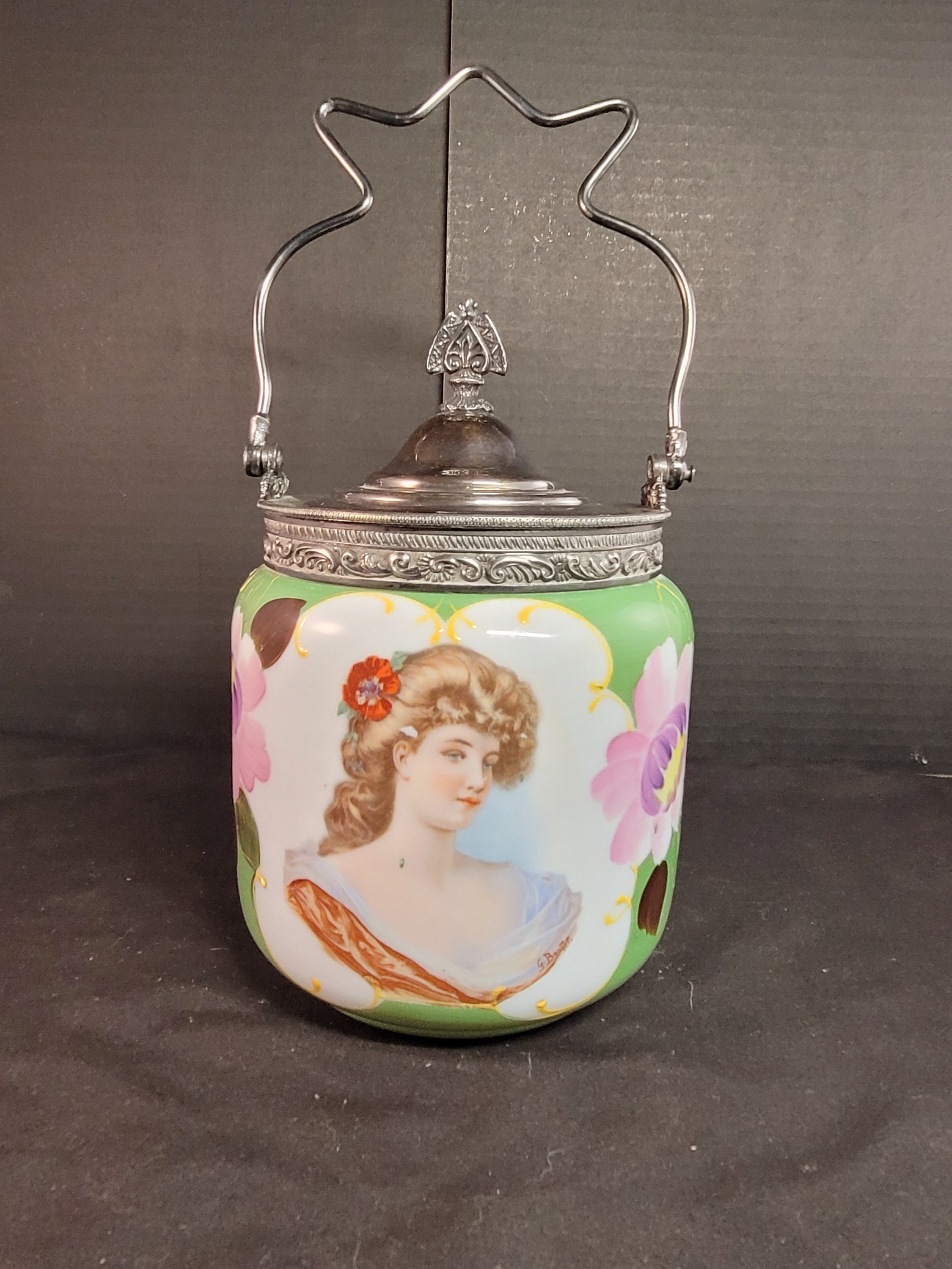 Antique biscuit jar - Etsy 日本