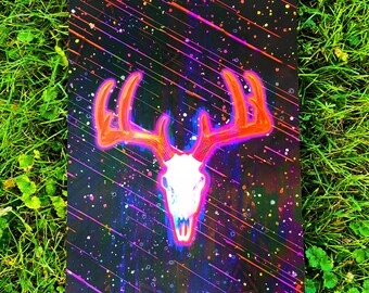 SATANIC_DEER_ERROR_666 (Voyd Inspired) Poster 12”x18”