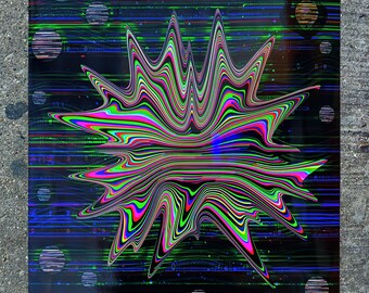 Glitch Glob ERROR_missingnumberglitch[live]-/generated010226 18"x24" GLOSSY PRINT