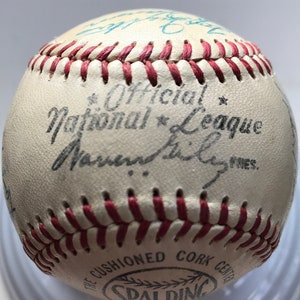 PHILADELPHIA PHILLIES 1953 team autographed authentic baseball. Rare and increasing in value each day. Free Shipping in USA.