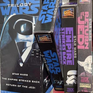 Star Wars Trilogy 1995 VHS boxed set. Star Wars:A New Hope,The Empire Strikes Back, Return of the Jedi. Fox Video. Very good used cond.FSHIP