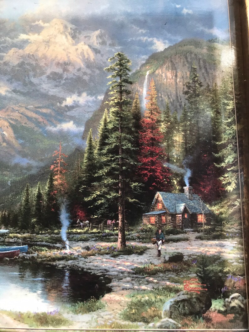 Thomas Kinkade: mountain Majesty Ceramic Plate Measurements - Etsy