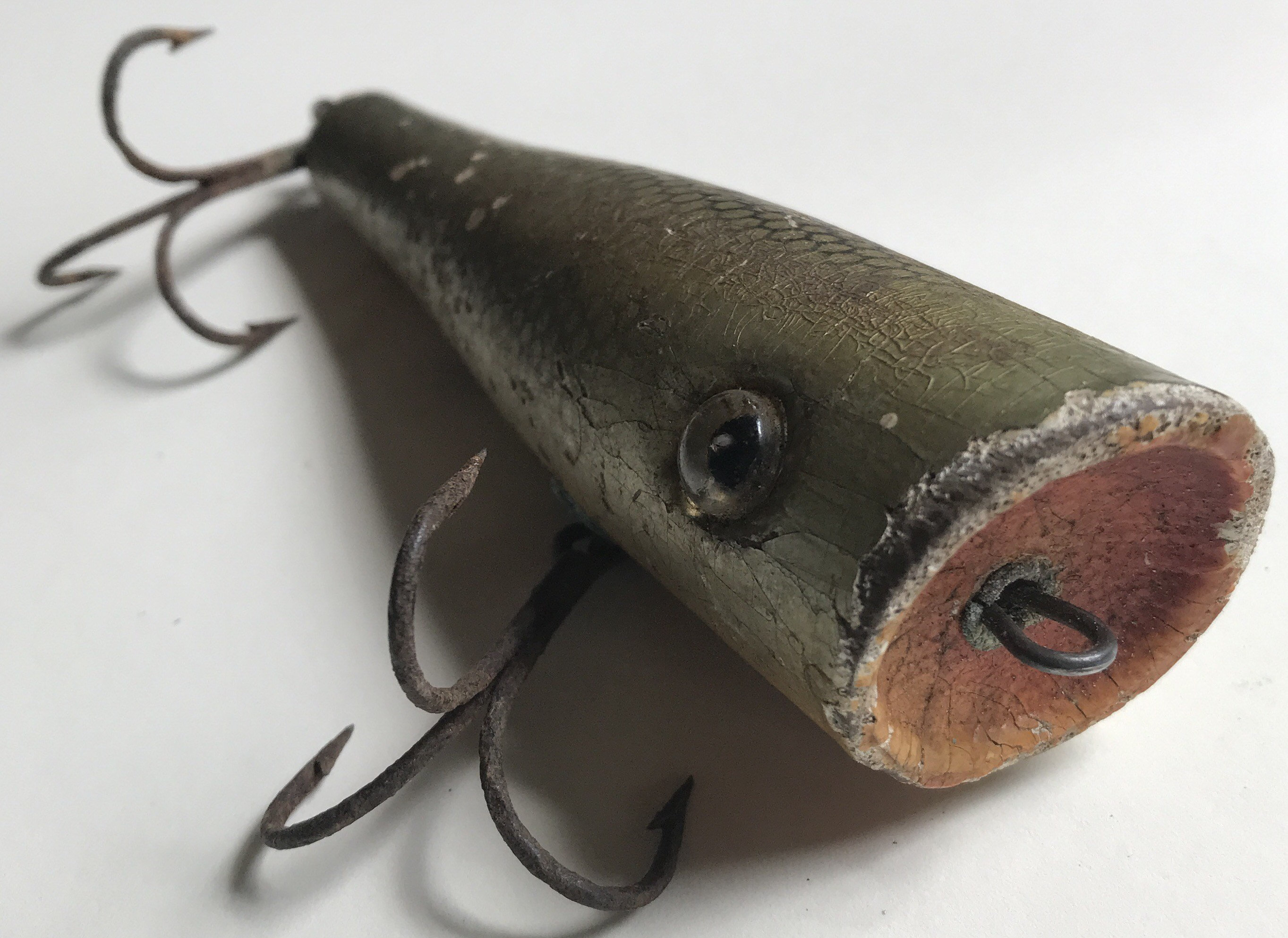 Wood Lure Glass Eye 